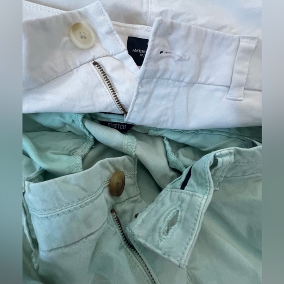 American eagle AE outfitters Womens juniors teen midi shorts 2 pairs Sz 6 - Picture 2 of 10